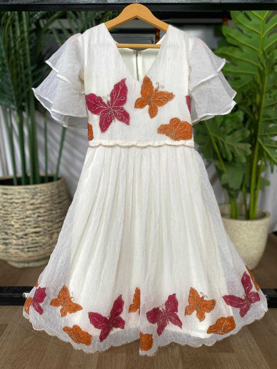 Ynf Organza RIN235 hand painted Kids Wear Wholesale Kids Lehenga Kids Gown Kids Party Wear Ethnic Manufacturer- Kapda Export