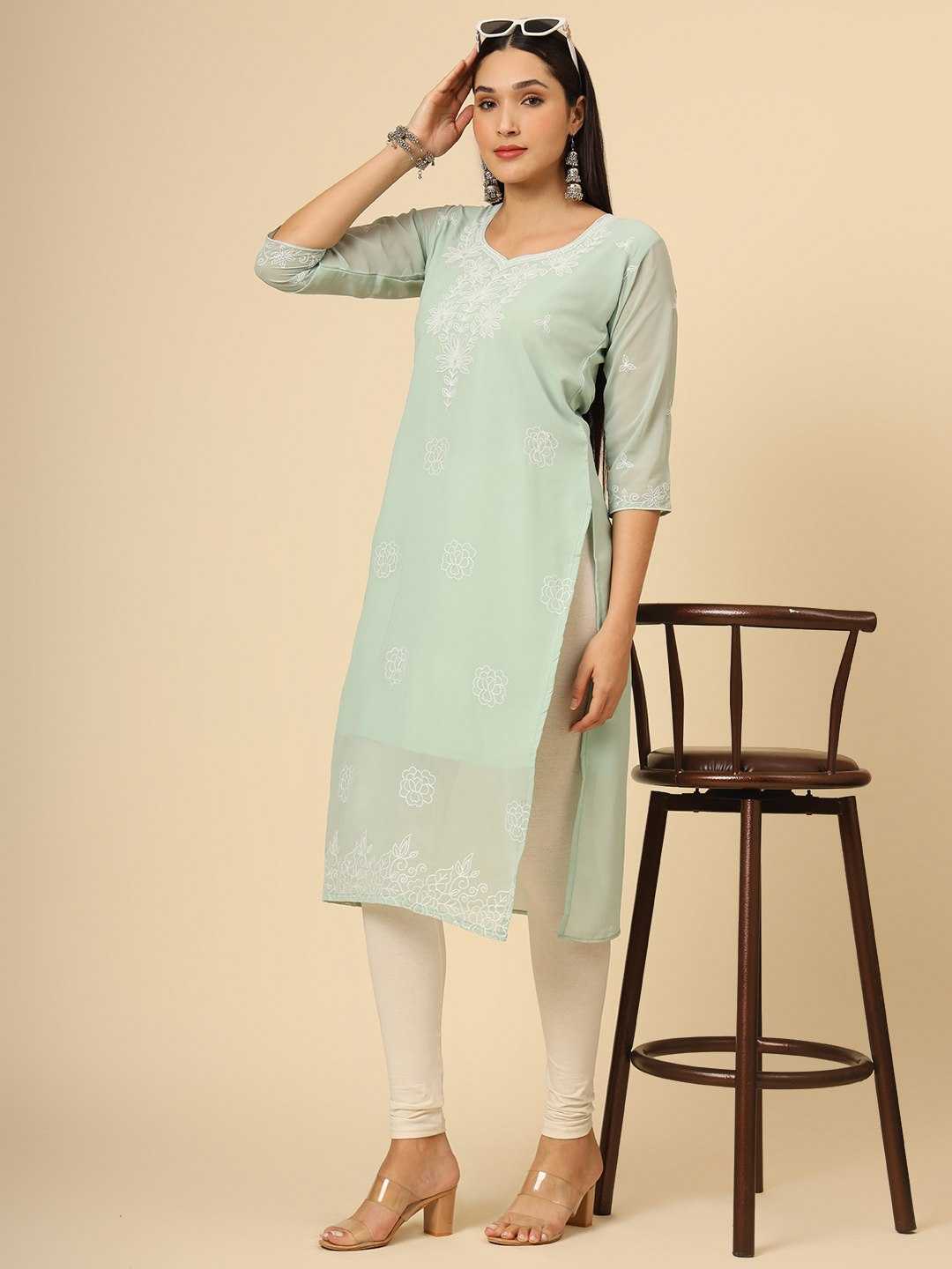 YNF GEORGETTE RVL 20 KURTIS WHOLESALE CASUAL ETHNIC KURTIS EMANUFACTURER