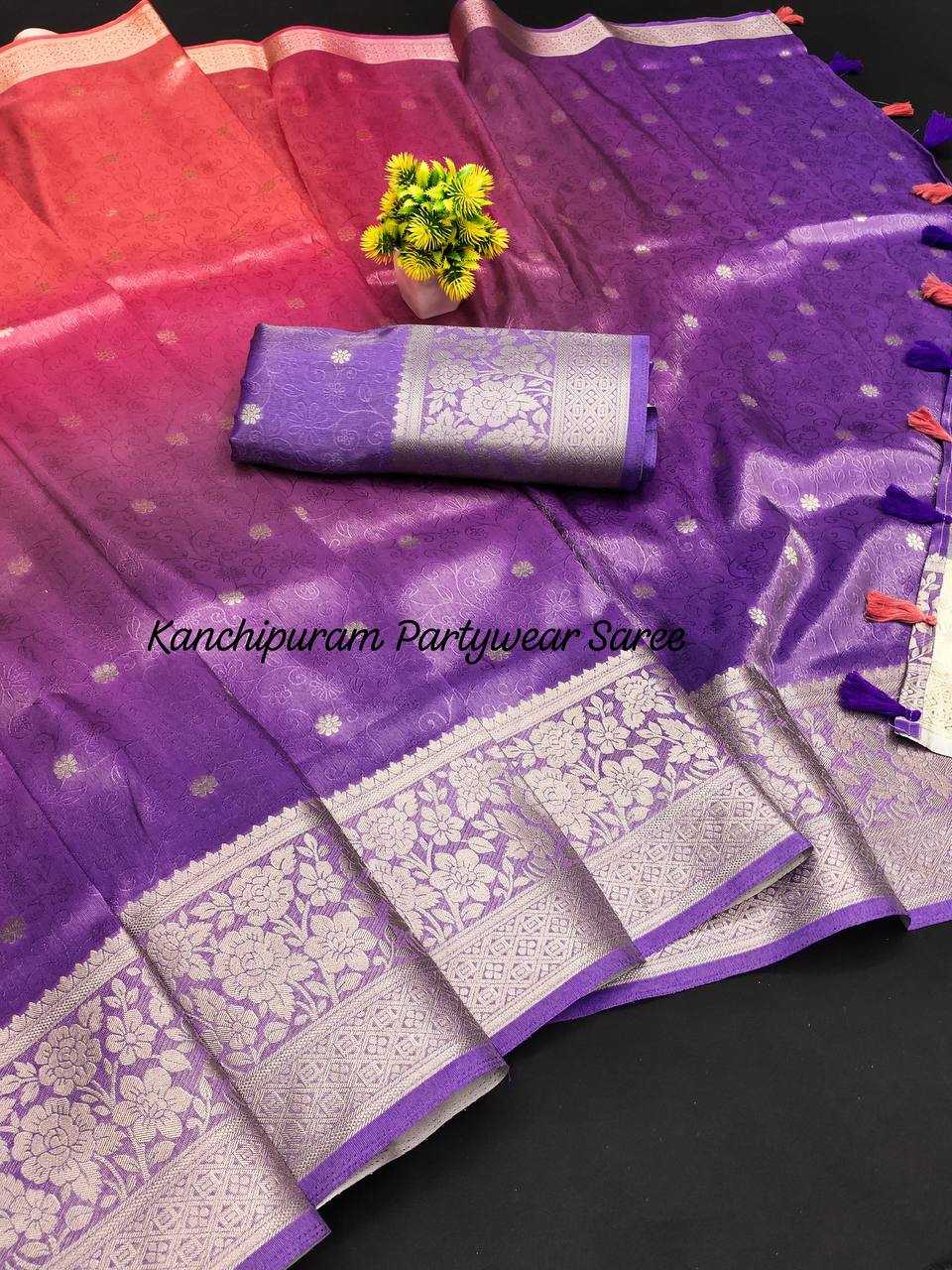 YNF KANJIVARAM SILK RIE 09 SAREES WHOLESALE PARTY WEAR FANCY OMBRE SAREES MANUFACTURER