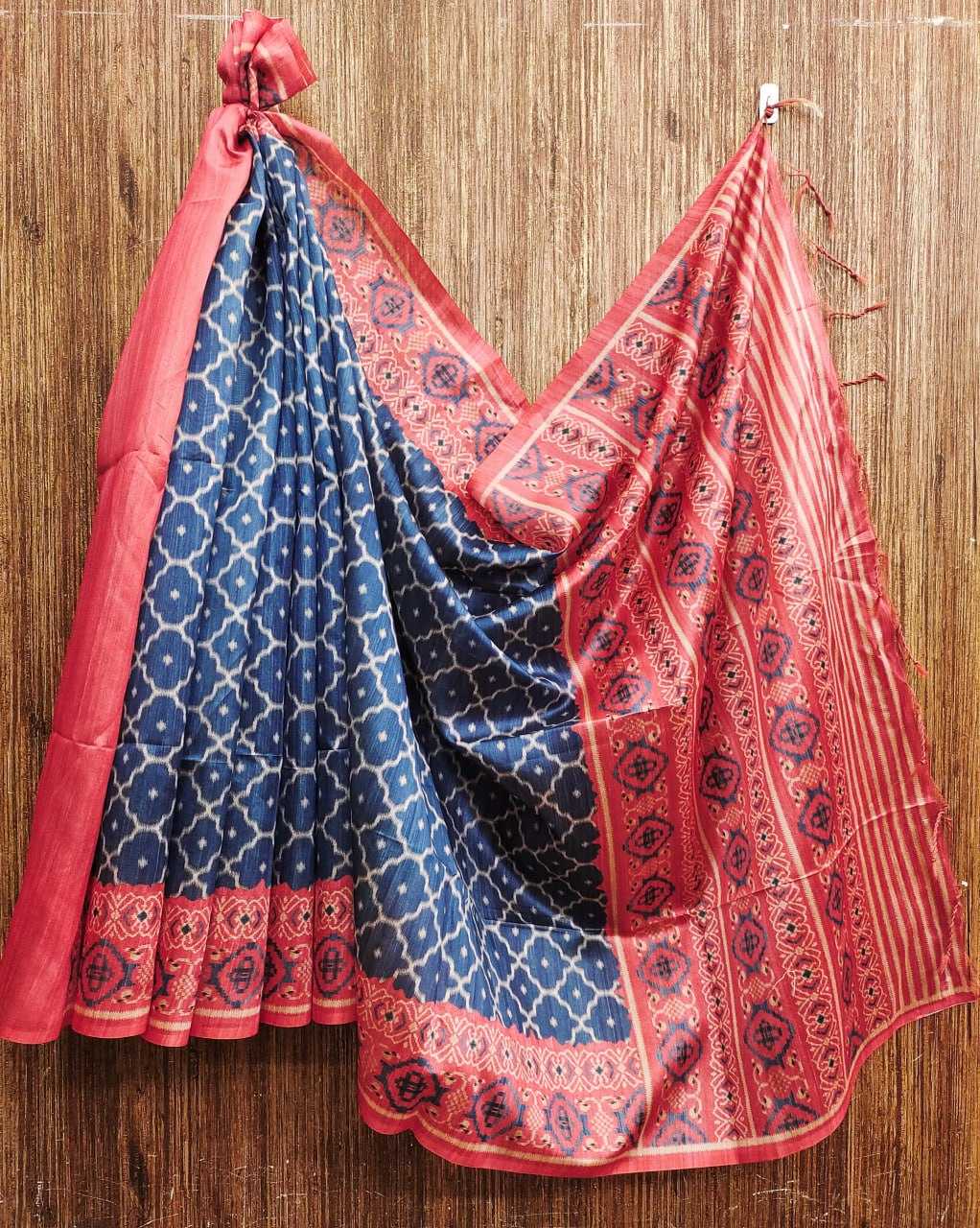 YNF TUSSAR SILK KESH101 ANT63 SILK SAREES WHOLESALE TUSSAR SILK PATOLA SILK IKAT SAREES MANUFACTURER