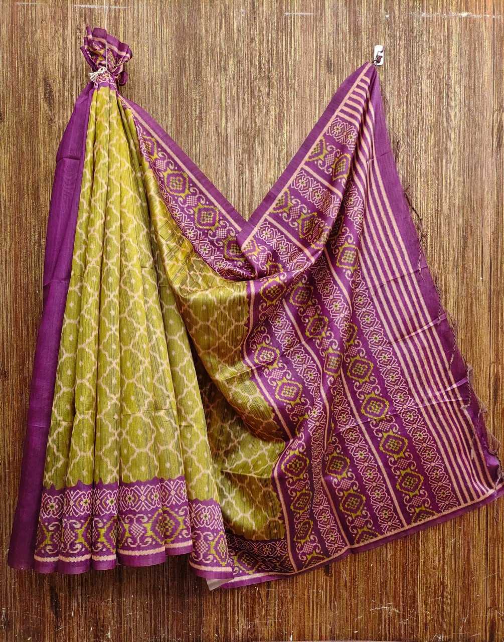 YNF TUSSAR SILK KESH101 ANT63 SILK SAREES WHOLESALE TUSSAR SILK PATOLA SILK IKAT SAREES MANUFACTURER