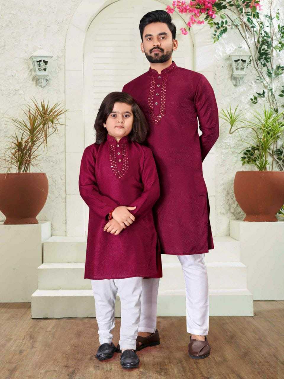 YNF COTTON WTX 03 MEN WEAR WHOLESALE FATHER SON COMBO WEARS MANUFACTURER