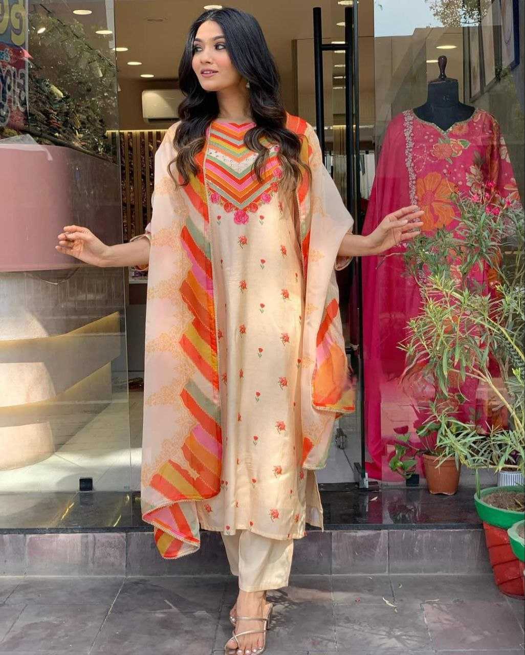 YNF CREPE SMC 07 SUITS & DRESSES WHOLESALE LADIES DRESSES SUITS MANUFACTURER