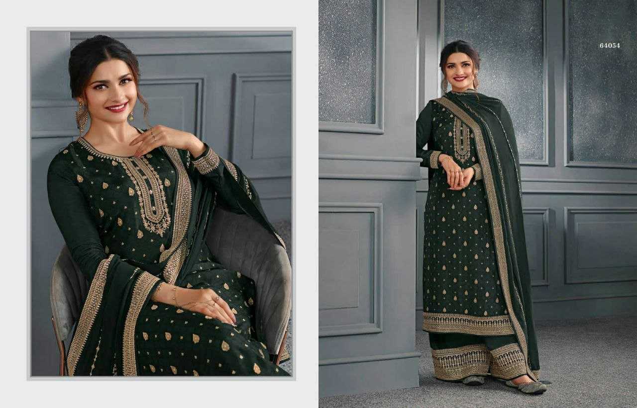 YNF DOLA SILK KSB 64058 SUITS & DRESSES WHOLESALE EMBROIDERY SEMI STICHED SHARARA SALWAR SUITS MANUFACTURER