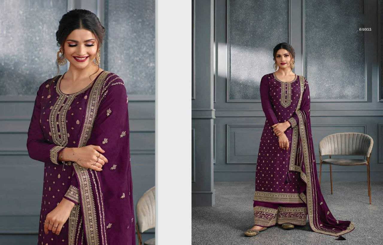 YNF DOLA SILK KSB 64058 SUITS & DRESSES WHOLESALE EMBROIDERY SEMI STICHED SHARARA SALWAR SUITS MANUFACTURER