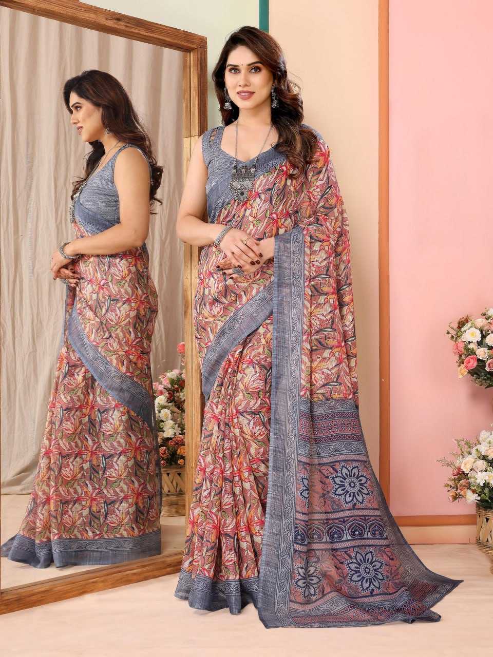 YNF KOTA SILK NFA 04 SAREES WHOLESALE PRINTED LADIES KOTA DORIA SAREES MANUFACTURER