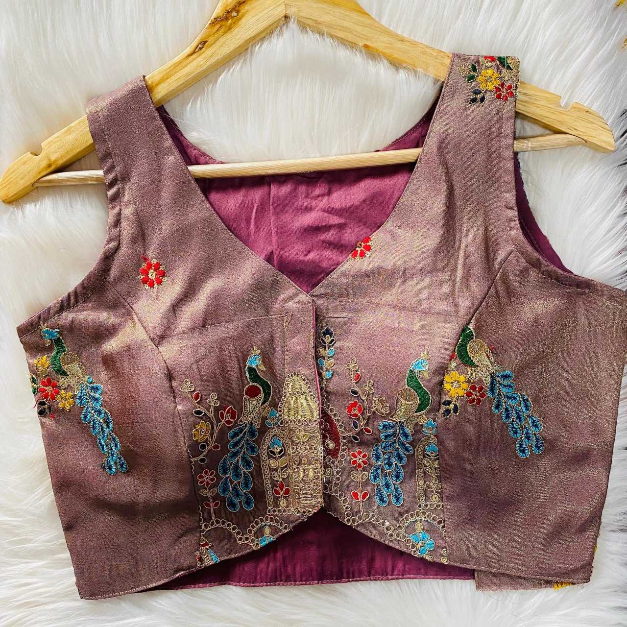 YNF LDB 34 READYMADE BLOUSE WHOLESALE SLEEVELESS EMBROIDERY PARTY WEAR BLOUSE MANUFACTURER