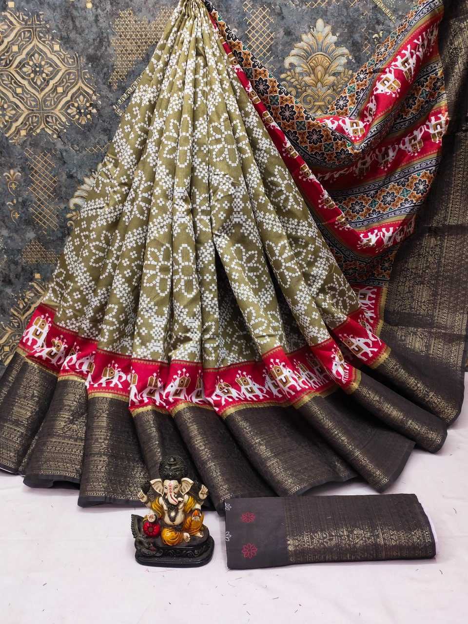 YNF PATOLA SILK VAD 24 SILK SAREES WHOLESALE DOLA SILK SOFT SILK PATOLA SAREES MANUFACTURER