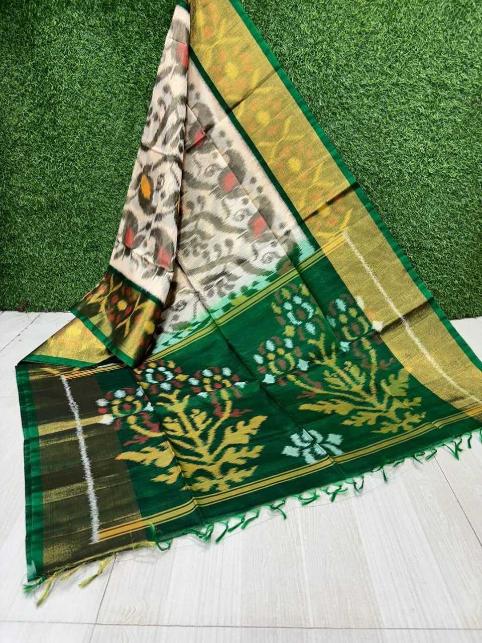 YNF SILK COTTON RRI 08 SAREES WHOLESALE PRINTED COTTON LINEN IKKAT SAREES MANUFACTURER