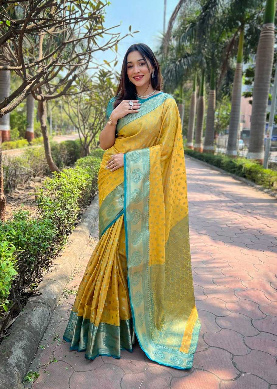 YNF TISSUE SILK REW MEXICAN 1 SILK SAREES WHOLESALE KANJEEVARAM SOUTH INDIAN TRADITIONAL SAREES MANUFACTURER