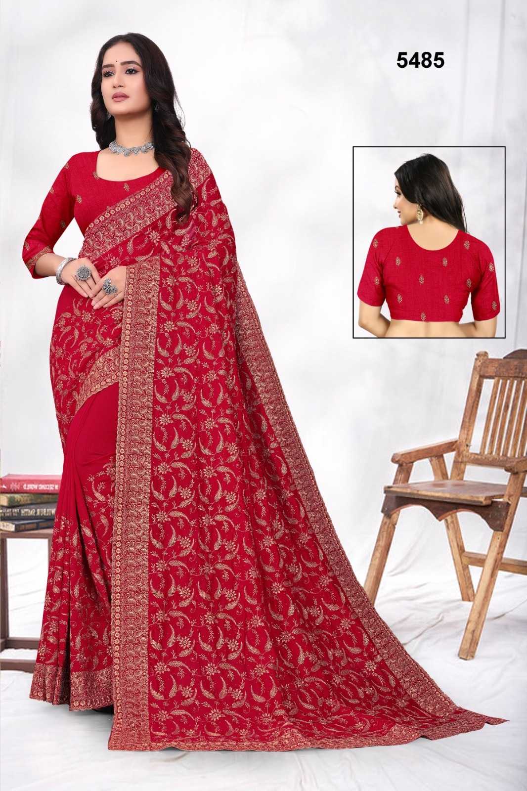 YNF VICHITRA SILK RSRM 5485 SAREES WHOLESALE WORK EMBROIDERED SWAROVSKI SAREES MANUFACTURER