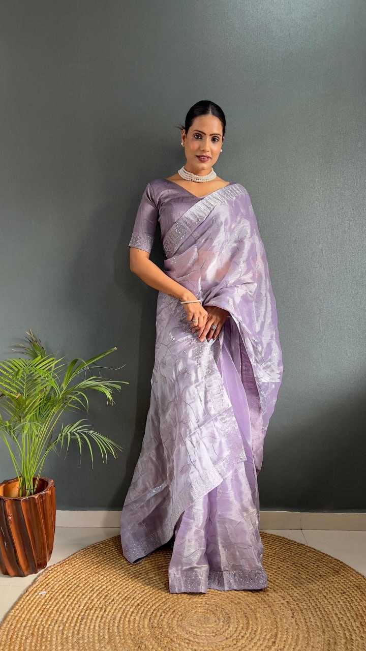 YNF BURBERRY SILK RIN121 983 SAREES WHOLESALE READY TO WEAR FANCY PRE DRAPED WORK SWAROVSKI SAREES MANUFACTURER