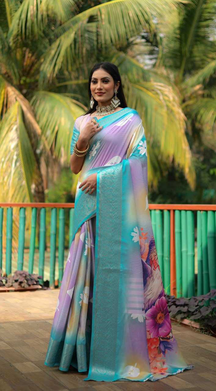 YNF DOLA SILK RIN183 SANVI SAREES WHOLESALE PRINTED LADIES WEIGHTLESS ZARI BORDER SAREES MANUFACTURER