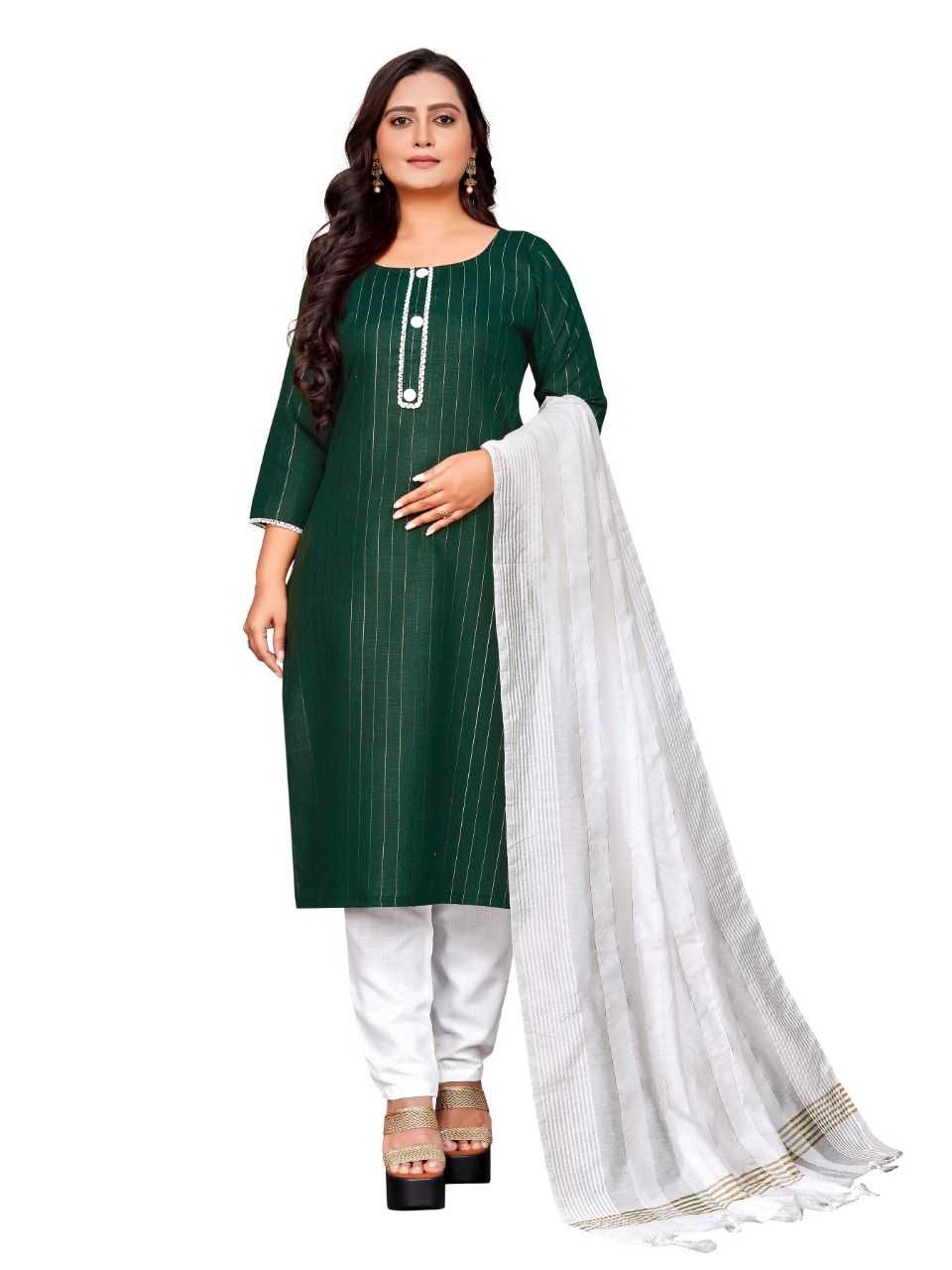 YNF PURE COTTON RIN191 TWINKLE SUITS & DRESSES WHOLESALE LADIES COTTON ZARI WORK SUITS MANUFACTURER 