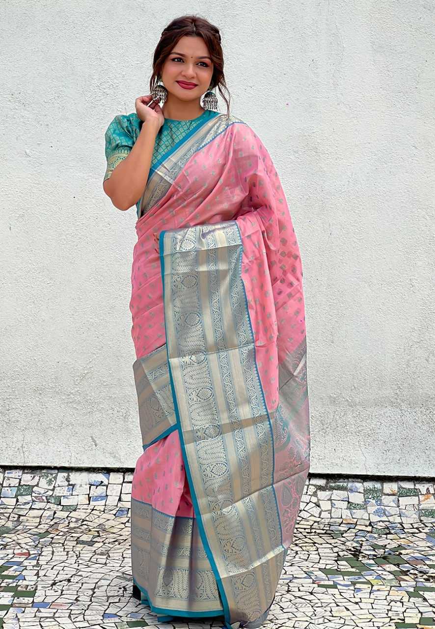 YNF TISSUE SILK RIN116 PATTU VOL-3 SAREES WHOLESALE PRINTED TISSUE SILK KANJIPURAM ZARI BORDER SAREES MANUFACTURER