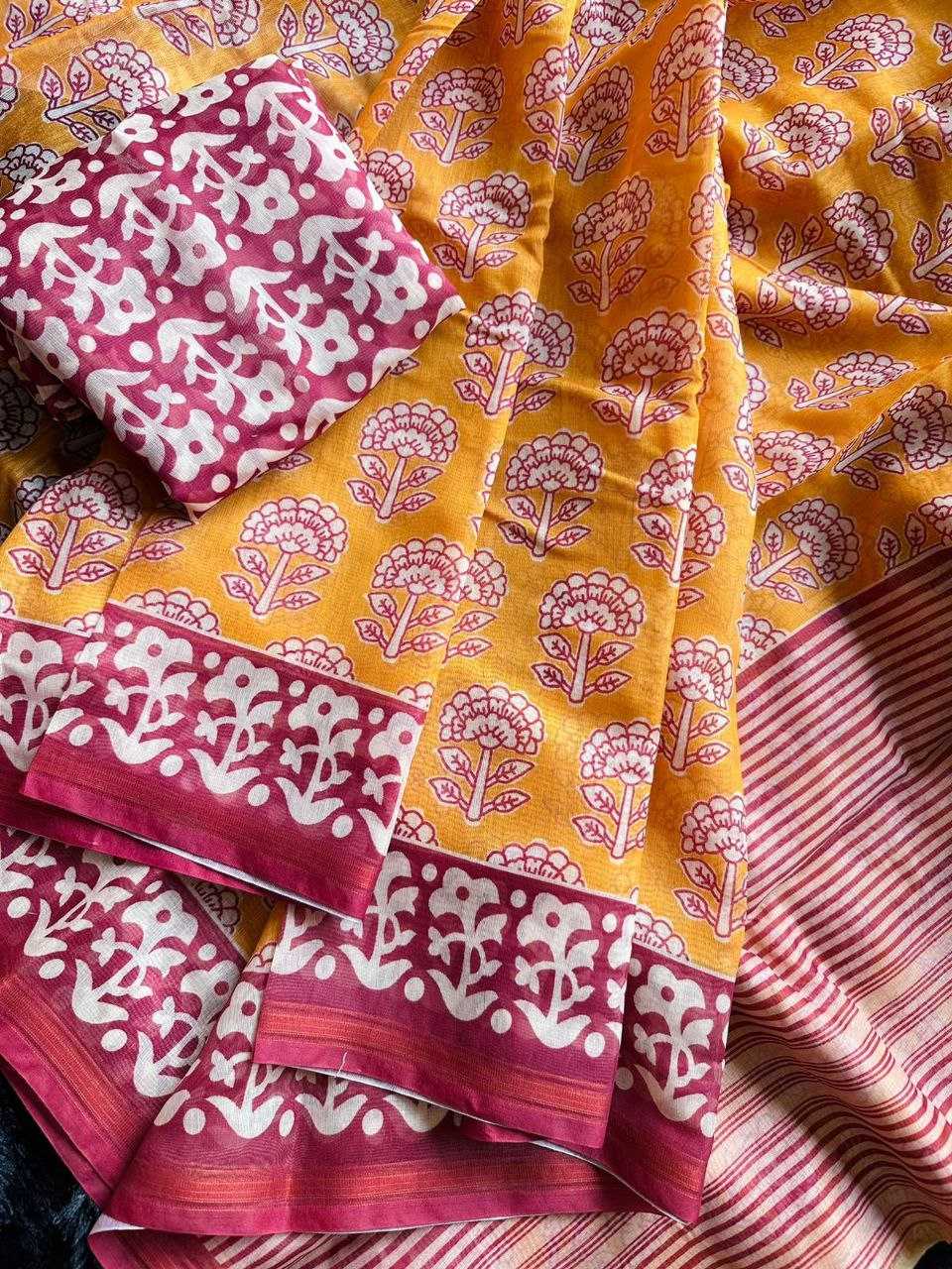 YNF BATIK KESH201 batik pooja SAREES WHOLESALE PRINTED COTTON LINEN LADIES BATIK SAREES MANUFACTURER