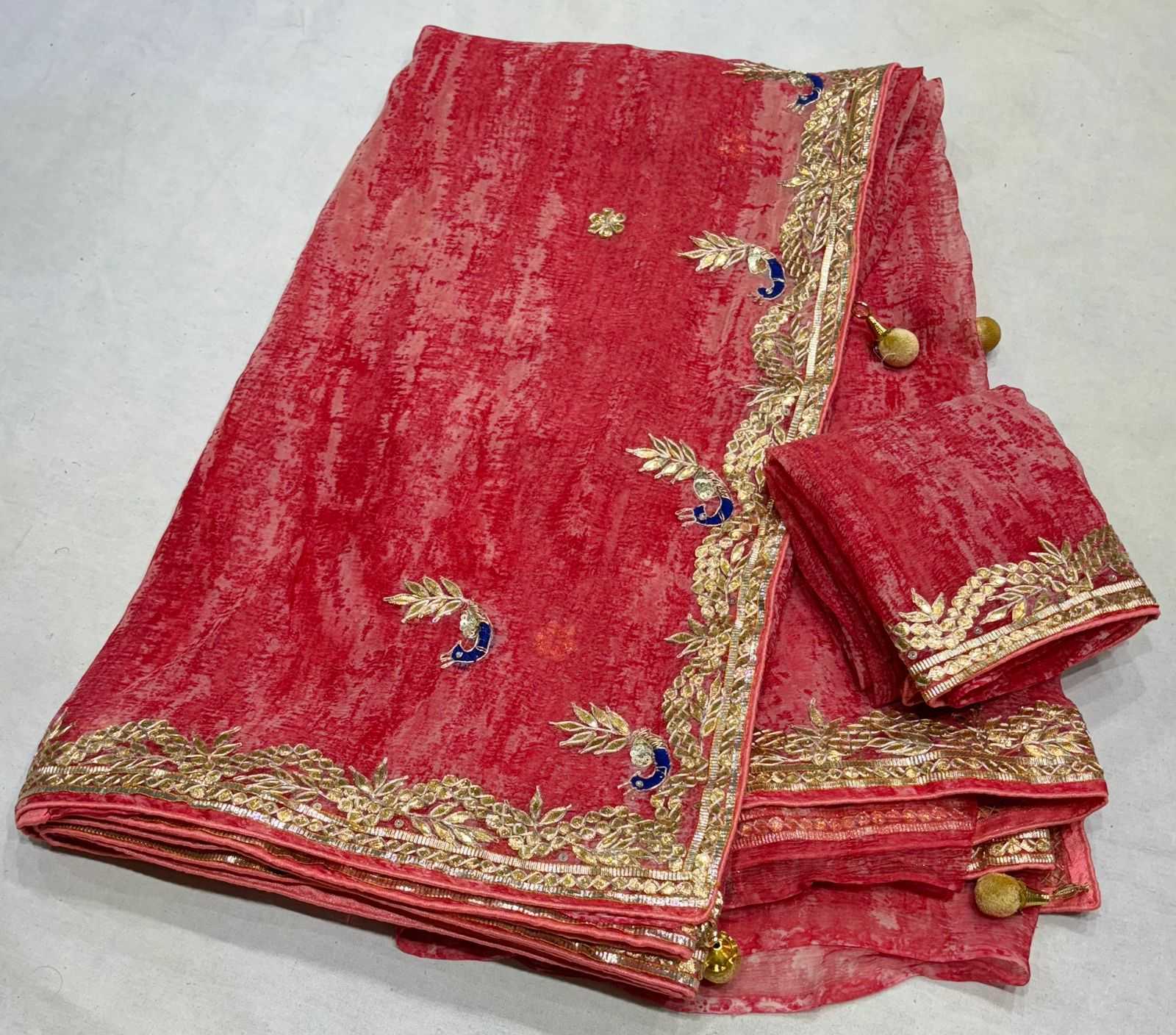 YNF CHIFFON RIN152 NSD59 SAREES WHOLESALE CHIFFON GOTA PATTI WORK LACE BRODER TRADITIONAL SAREES MANUFACTURER