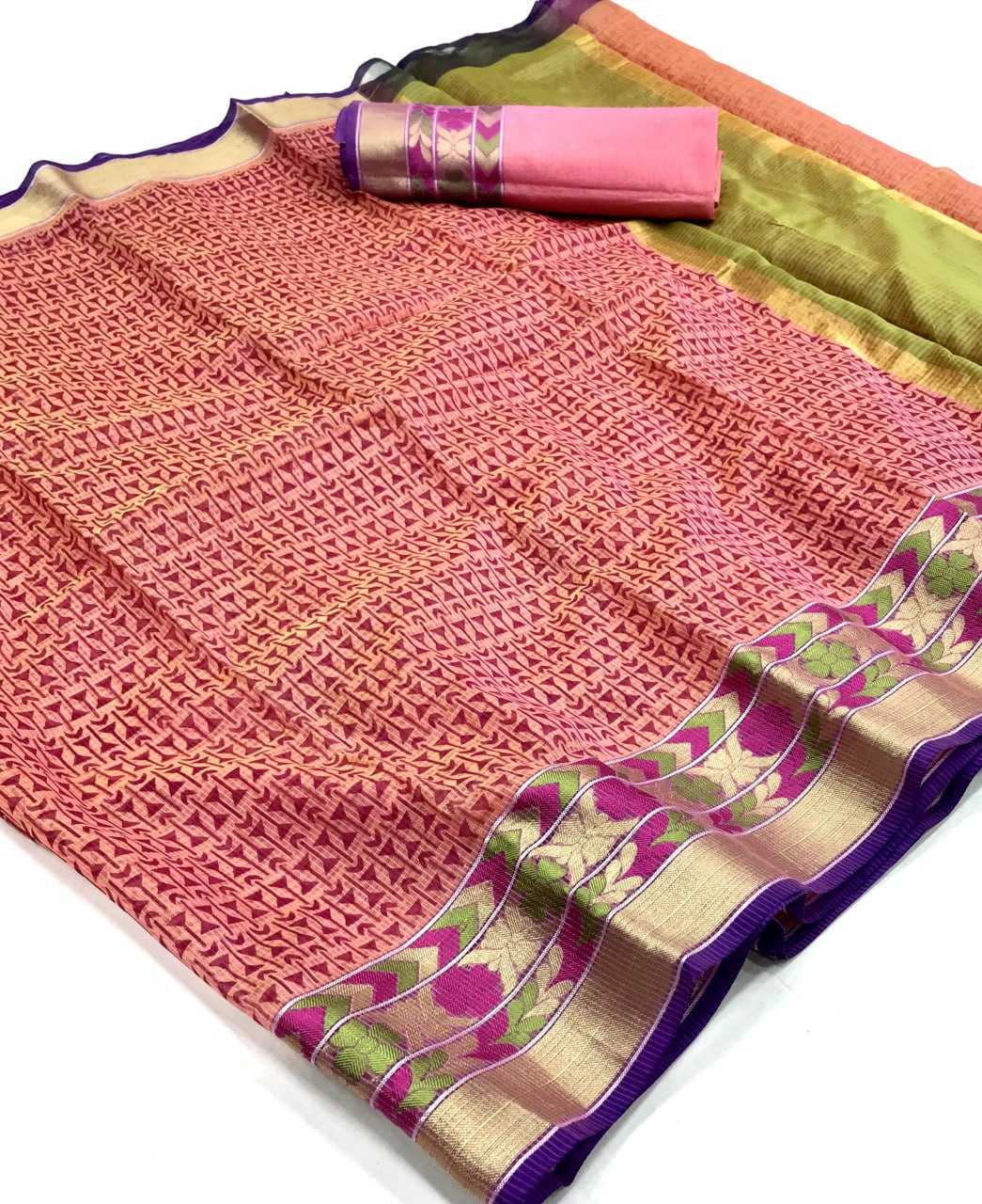 YNF COTTON KESH167 VAARI SAREES WHOLESALE PRINTED COTTON LINEN LADIES SAREES MANUFACTURER