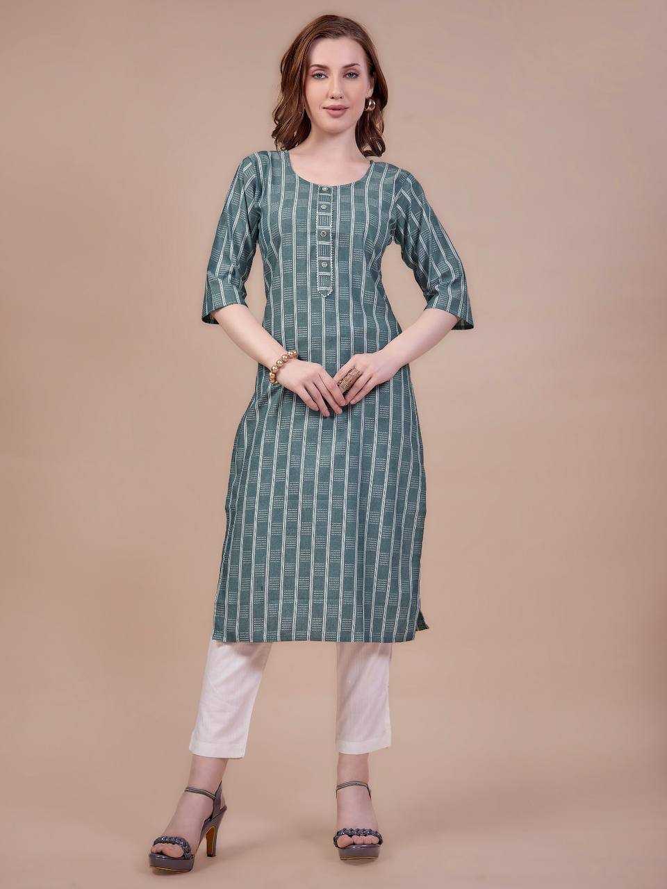 YNF COTTON RIN200 177 KKURTIS WHOLESALE CASUAL LONG COTTON LADIES KURTIS MANUFACTURER