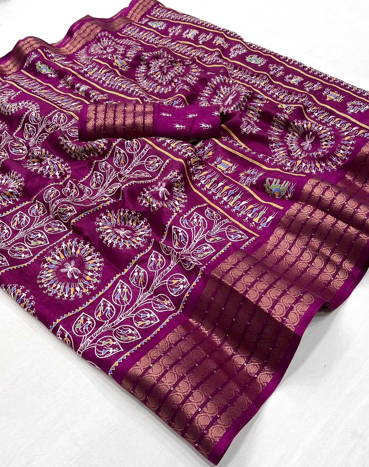 YNF DOLA SILK RIN199 GANGORE SILK SAREES WHOLESALE DOLA SILK PRINTED SILK SAREES MANUFACTURER