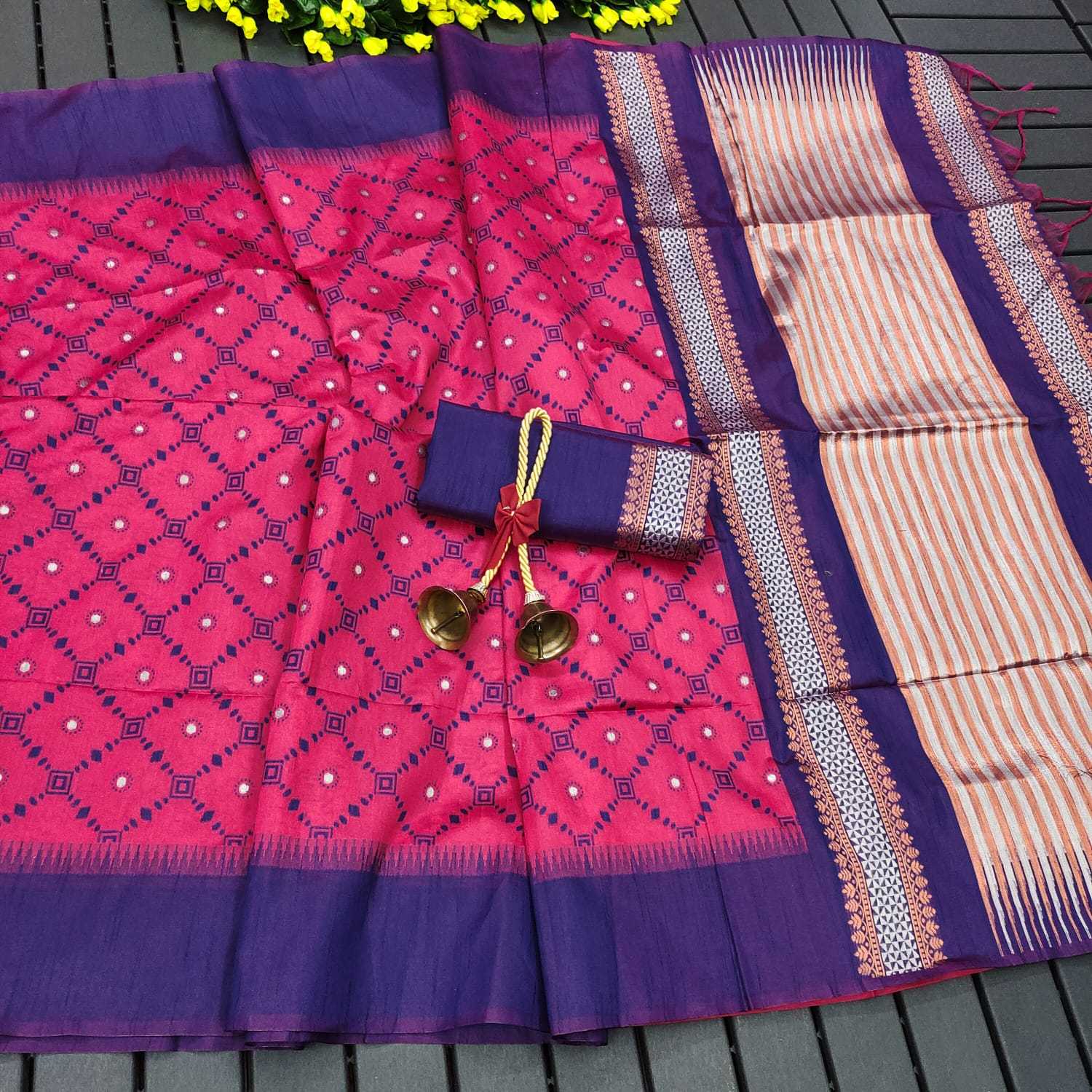 YNF HANDLOOM SILK KESH171 SALAR IKKAT 4 SILK SAREES WHOLESALE HANDLOOM TRADITIONAL IKAT SAREES MANUFACTURER