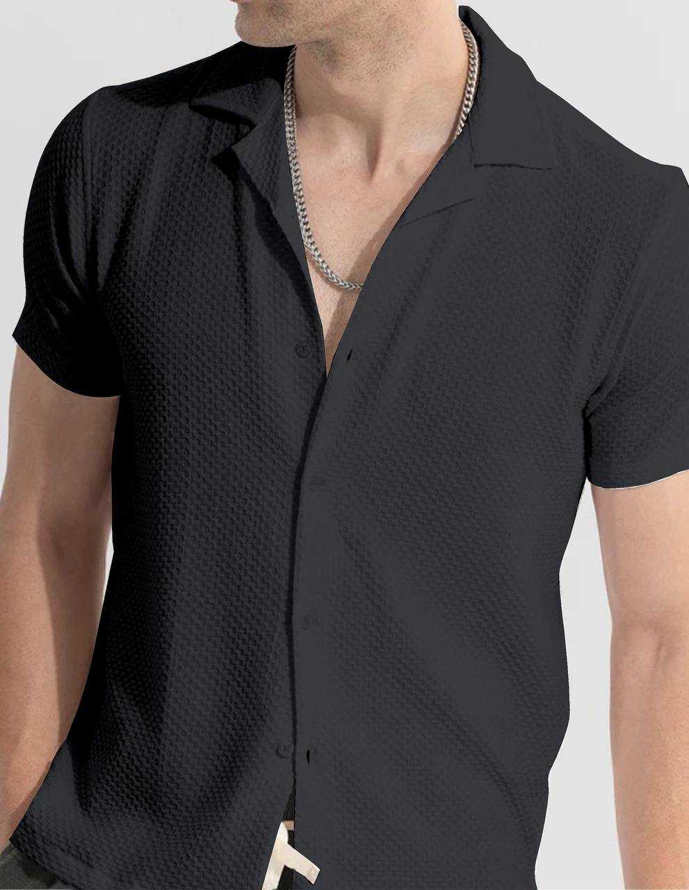 YNF KESH103  15 MENS WEAR WHOLESALE MENS SHIRTS HALF SLEEVE MEN SHIRTS MANUFACTURER