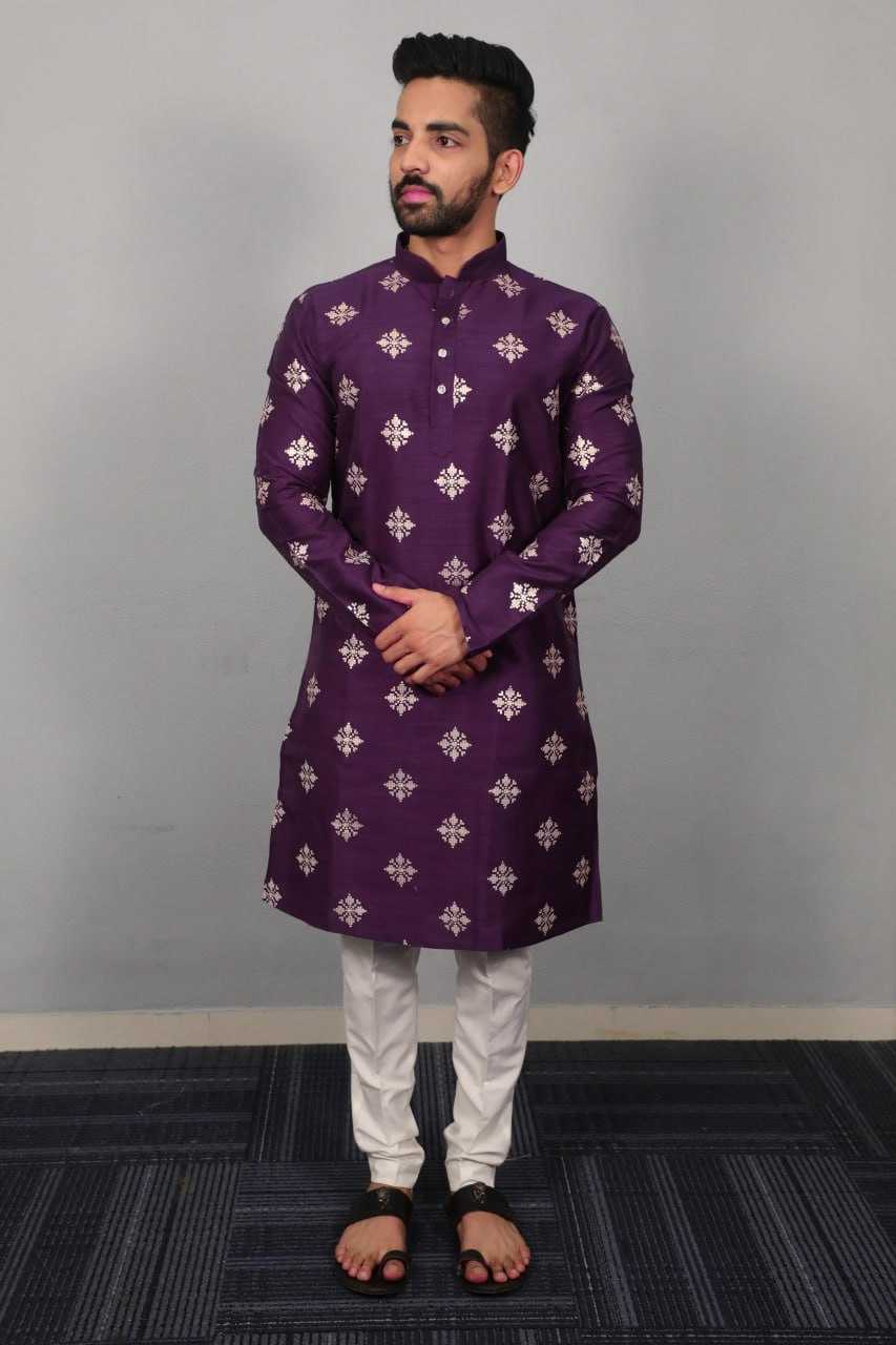 YNF PARBON SILK RIN111 GOLDEN FLOWER MENS WEAR WHOLESALE MENS KURTA PYJAMA SILK KURTA MANUFACTURER