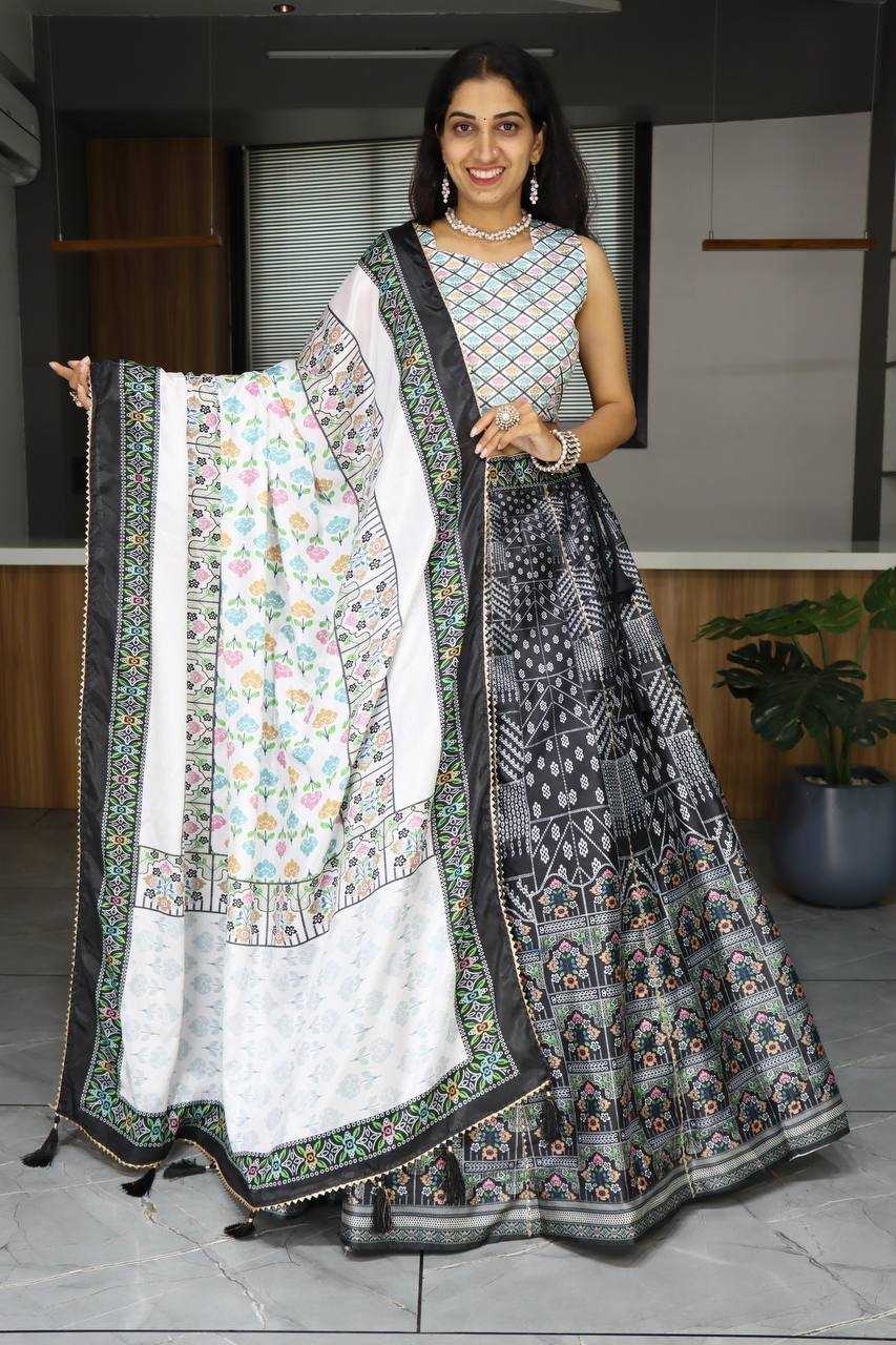 YNF ART SILK RIN119 7140 LEHENGAS WHOLESALE SILK PRINTED GOTA PATTI LEHENGAS MANUFACTURER