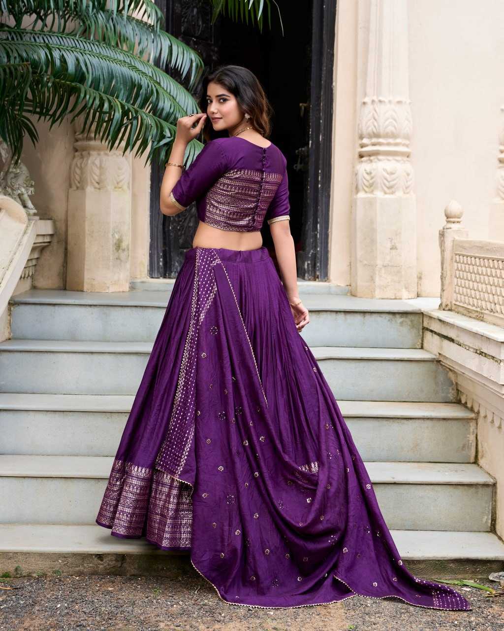 YNF CHANDERI SILK KESH134 PRIYADARSHI LEHENGAS WHOLESALE ZARI WORK WEDDING REDLEHENGAS MANUFACTURER- Kapda Export