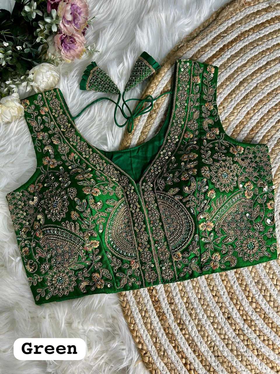 YNF ITALIAN SILK KESH111 RRK30 BLOUSE WHOLESALE EMBROIDERED SILK BLOUSE MANUFACTURER