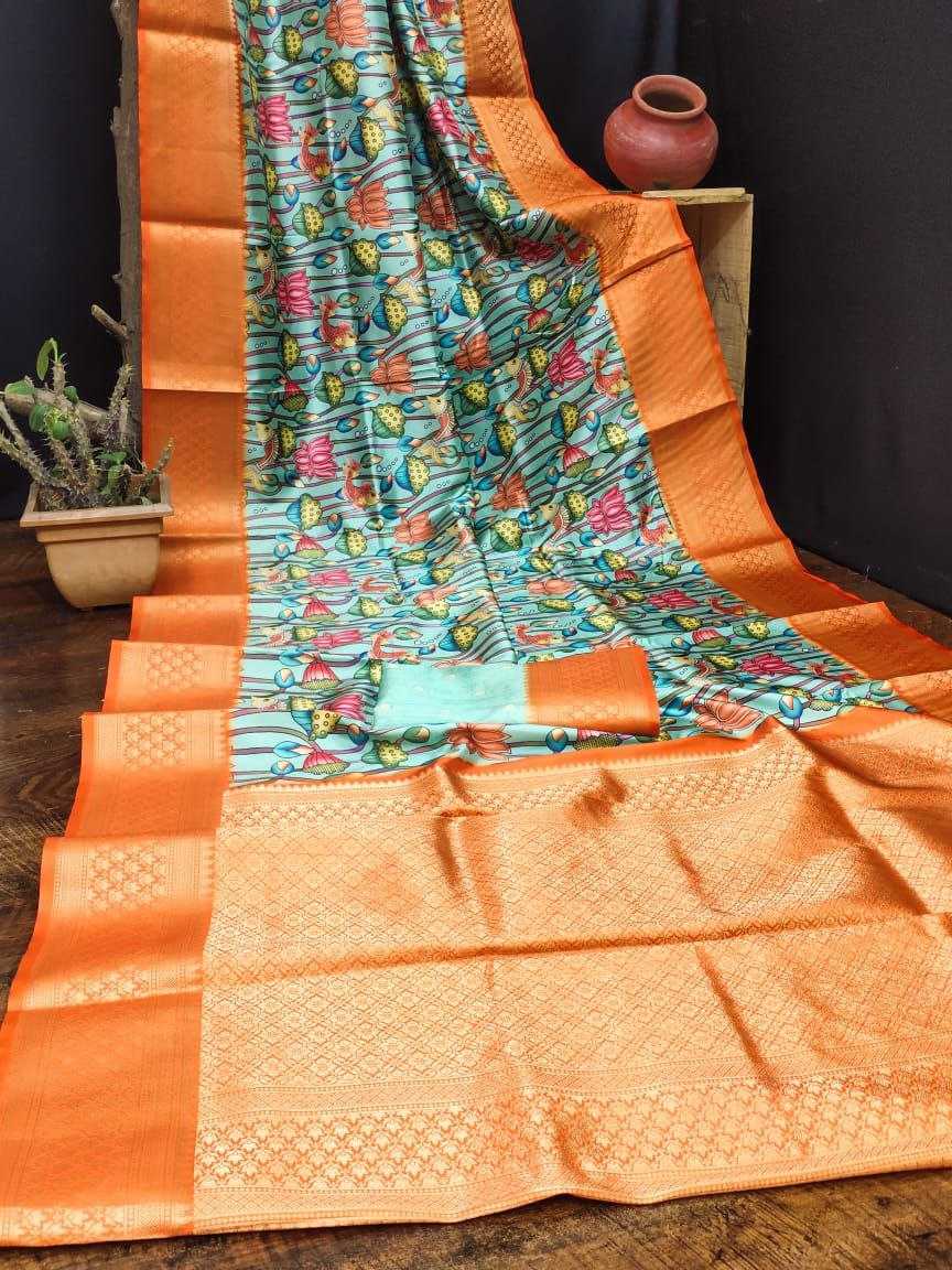 YNF LICHI SILK KESH183 Flying Fish SILK SAREES WHOLESALE SOFT SILK PRINTED SILK PURE SILK ZARI BORDER SILK SAREES MANUFACTURER