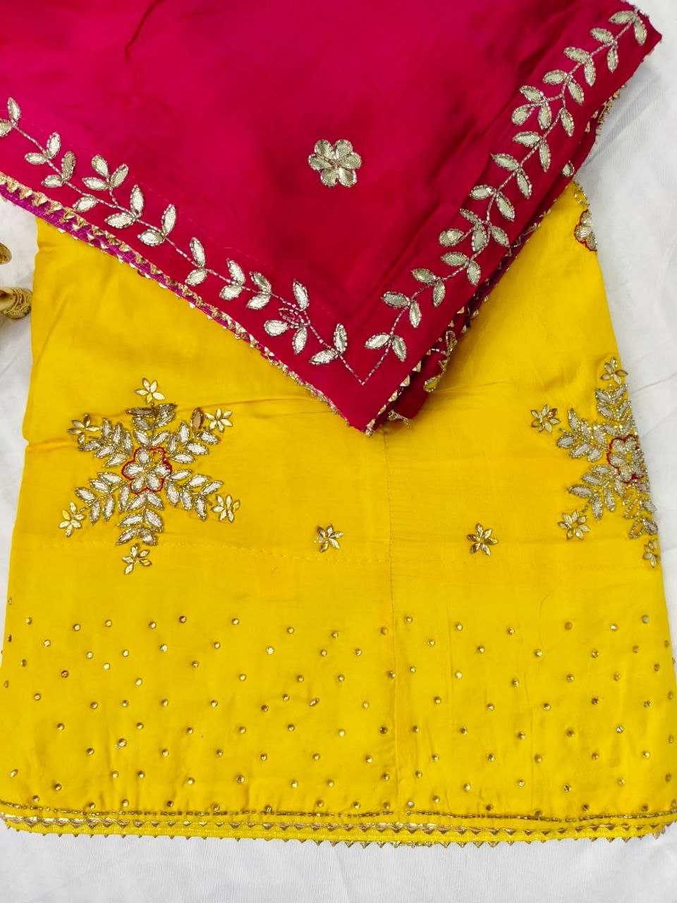 YNF PURE SILK KESH179 AHB90 LEHENGAS WHOLESALE TRADITIONAL LEHENGA SILK LEHENGA RAJAWADA GOTA PATTI LEHENGA MANUFACTURER