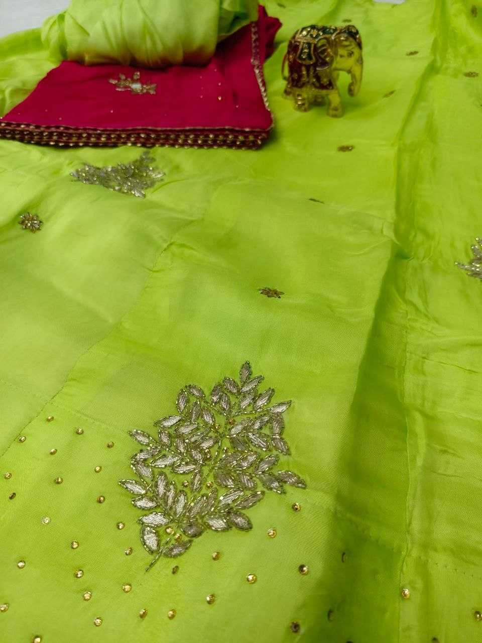 YNF PURE SILK KESH179 AHB90 LEHENGAS WHOLESALE TRADITIONAL LEHENGA SILK LEHENGA RAJAWADA GOTA PATTI LEHENGA MANUFACTURER