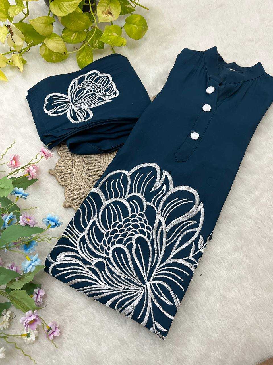 YNF ROMAN SILK KESH240 402 KURTIS WHOLESALE EMBROIDERY SILK KURTI WITH PANT KURTIS MANUFACTURER