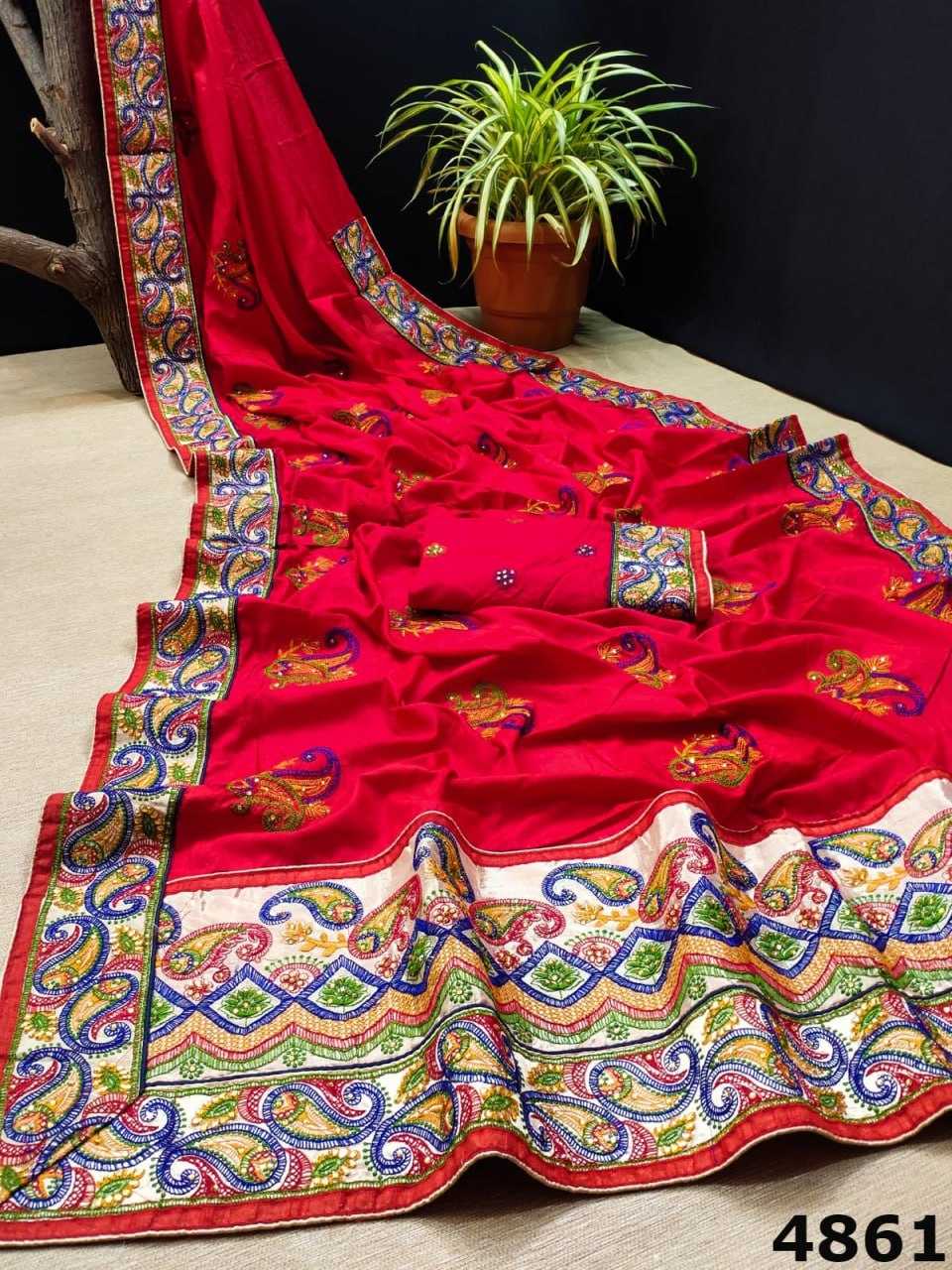 YNF SOFT SILK KESH114 4861 SILK SAREES WHOLESALE DESIGNER SILK SOFT SILK EMBROIDERED SILK SAREES MANUFACTURER- Kapda Export