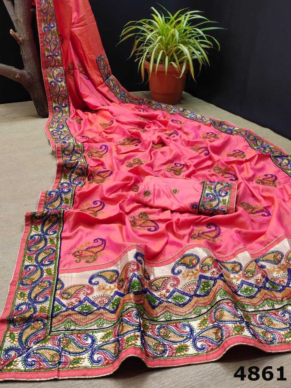 YNF SOFT SILK KESH114 4861 SILK SAREES WHOLESALE DESIGNER SILK SOFT SILK EMBROIDERED SILK SAREES MANUFACTURER- Kapda Export