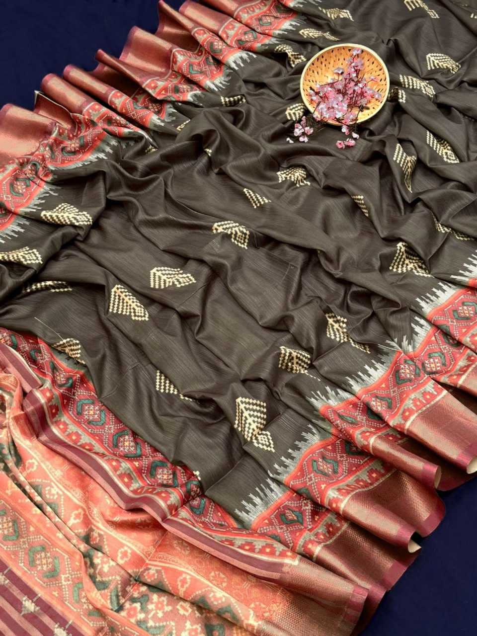 YNF TUSSAR SILK KESH165 RBN18 SILK SAREES WHOLESALE SOFT SILK TUSSAR SILK TRADITIONAL SILK PATOLA IKKAT SILK SAREES MANUFACTURER