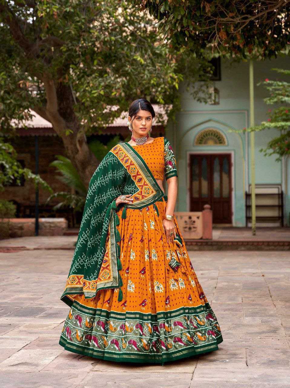 YNF TUSSAR SILK KESH187 Panchi LEHENGAS WHOLESALE SILK TRADITIONAL PRINTED LEHENGA WITH DUPTTA WEDDING LEHENGAS MANUFACTURER- Kapda Export