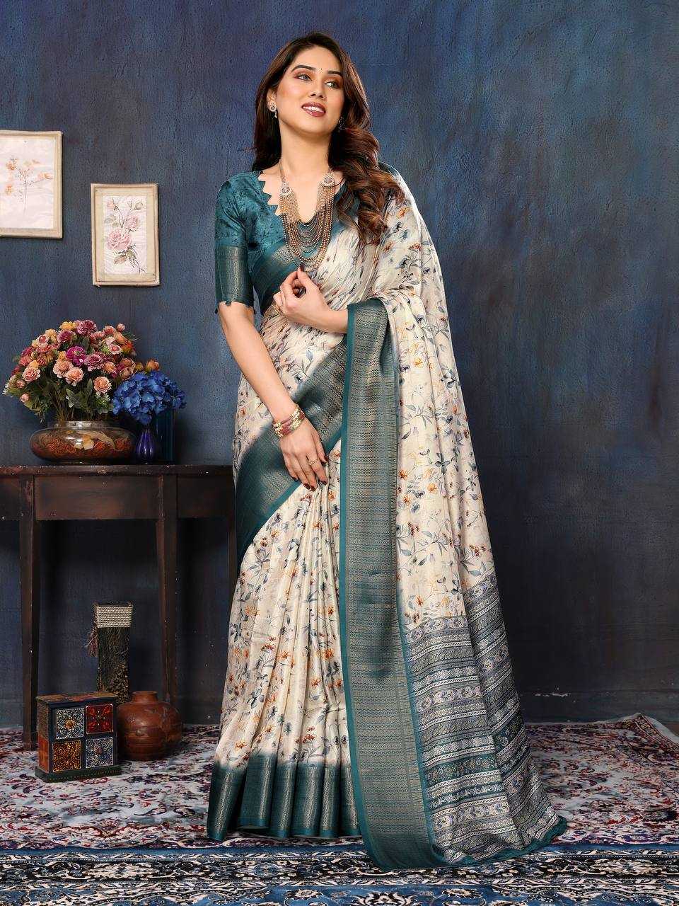 YNF BANARASI SOFT SILK KESH245 RNF12 SAREES WHOLESALE BANARASI SILK PRINTED SILK COTTON SILK SAREES MANUFACTURER- Kapda Export