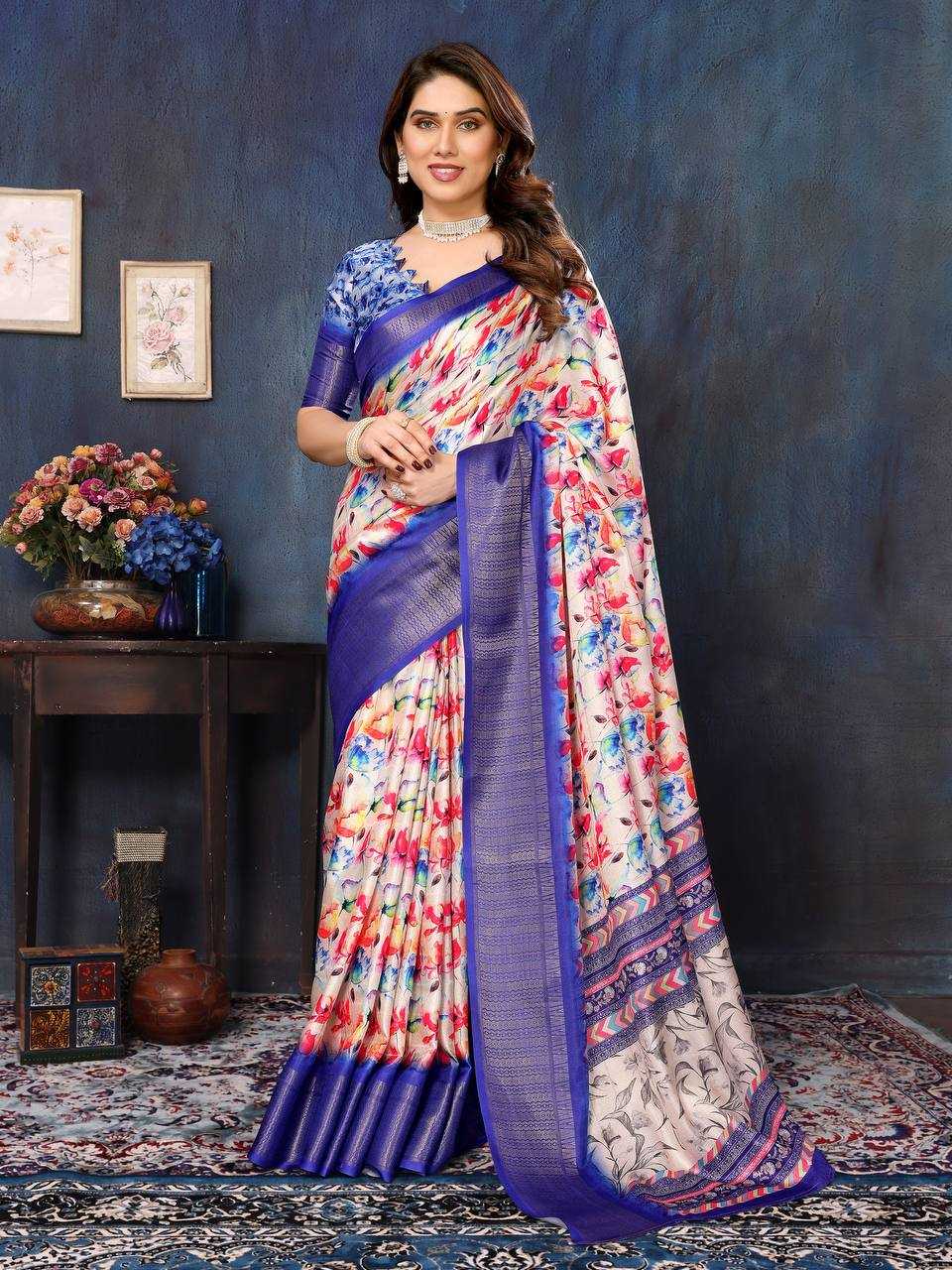 YNF BANARASI SOFT SILK KESH245 RNF12 SAREES WHOLESALE BANARASI SILK PRINTED SILK COTTON SILK SAREES MANUFACTURER- Kapda Export