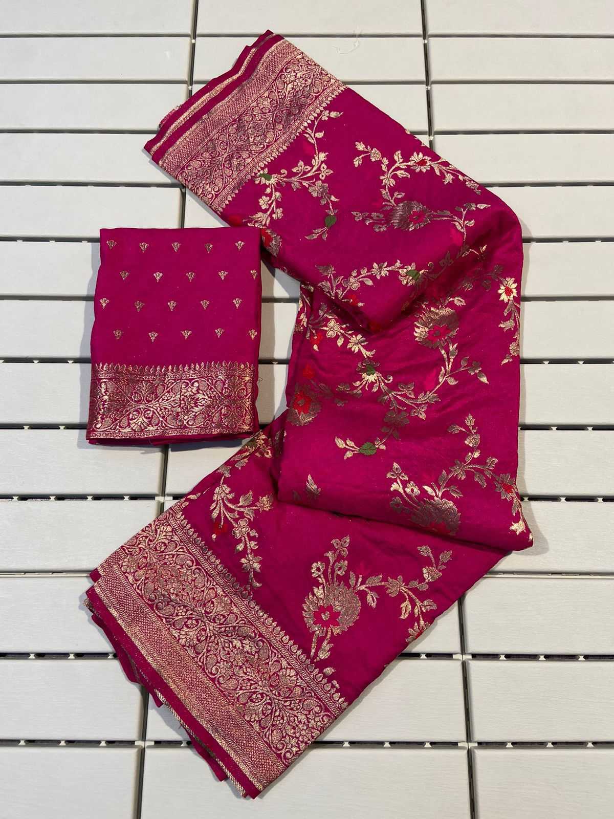 YNF BANARASI SOFT SILK RIN138 RLC01 SAREES WHOLESALE BANARASI SILK PURE ZARI SILK BRORDER SILK SAREES MANUFACTURER- Kapda Export