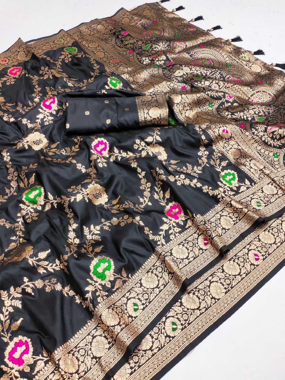 YNF BANARASI SOFT SILKRIN150 Banarasi-1 SILK SAEES WHOLESALE TRADITIONAL BANARASI SOFT SILK SAREES FOR WEDDING MANUFACTURER- Kapda Export