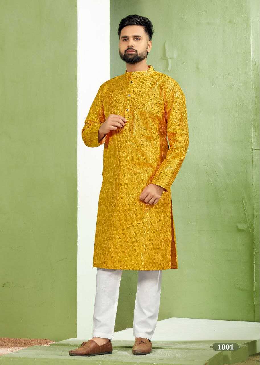 YNF BANGLORI SILK KESH246 ROYAL MEN V-6 MENS WEAR WHOLESALE SILK KURTA EMBROIDERED KUTRA PAJAMA MANUFACTURER- Kapda Export