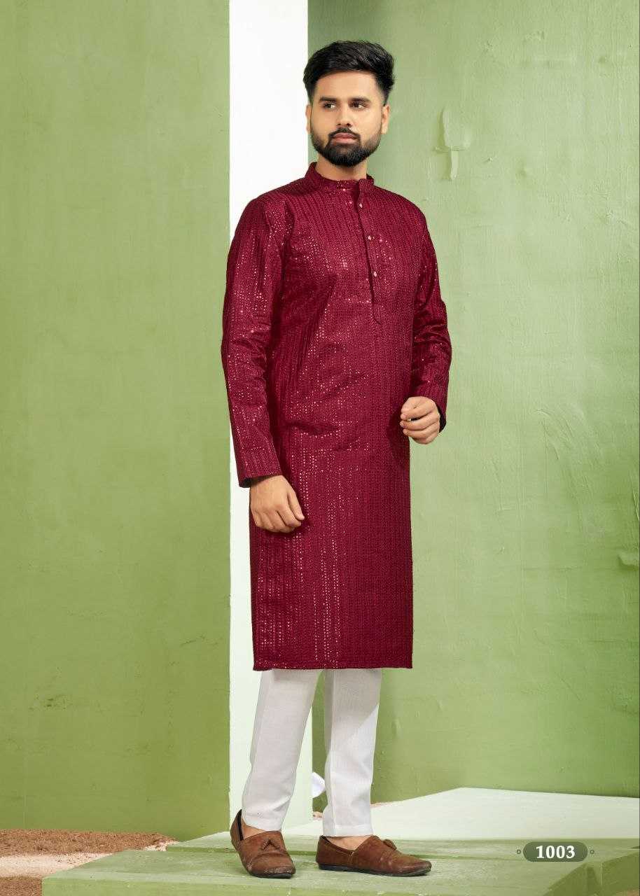 YNF BANGLORI SILK KESH246 ROYAL MEN V-6 MENS WEAR WHOLESALE SILK KURTA EMBROIDERED KUTRA PAJAMA MANUFACTURER- Kapda Export