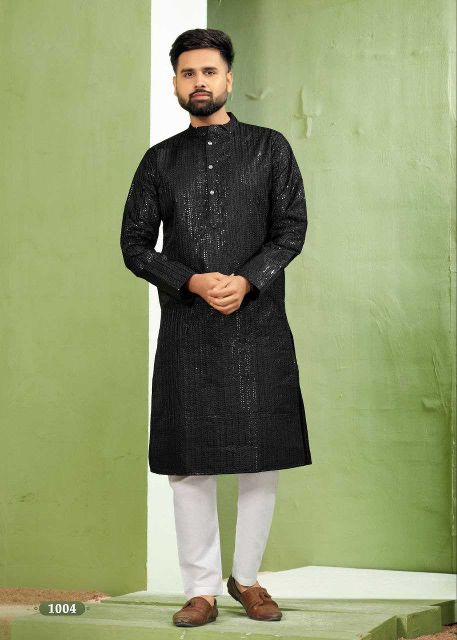 YNF BANGLORI SILK KESH246 ROYAL MEN V-6 MENS WEAR WHOLESALE SILK KURTA EMBROIDERED KUTRA PAJAMA MANUFACTURER- Kapda Export