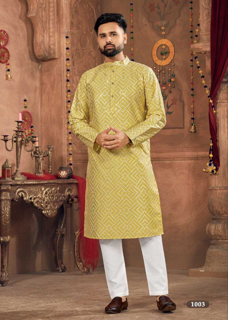 YNF BANGLORI SILK KESH246 ROYAL MEN V-8 MENS WEAR WHOLESALE SILK KURTA EMBROIDERED KUTRA PAJAMA MANUFACTURER- Kapda Export