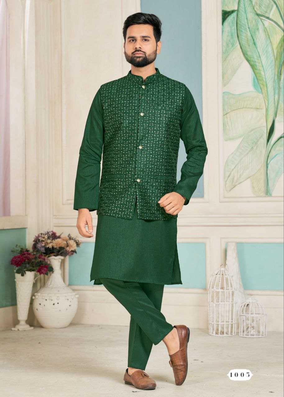 YNF BANGLORI SILK KESH246 SWAYAMVAR WHOLESALE MENS WEAR PATHANI SUIT SILK KURTA MANUFACTURER- Kapda Export