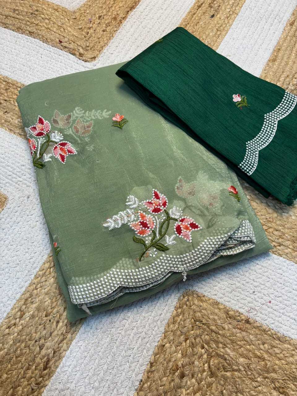 YNF CHIFFON KESH222 RUN132 SAREES WHOLESALE EMBROIDERY CHIFFON FANCY SAREES MANUFACTURER- Kapda Export