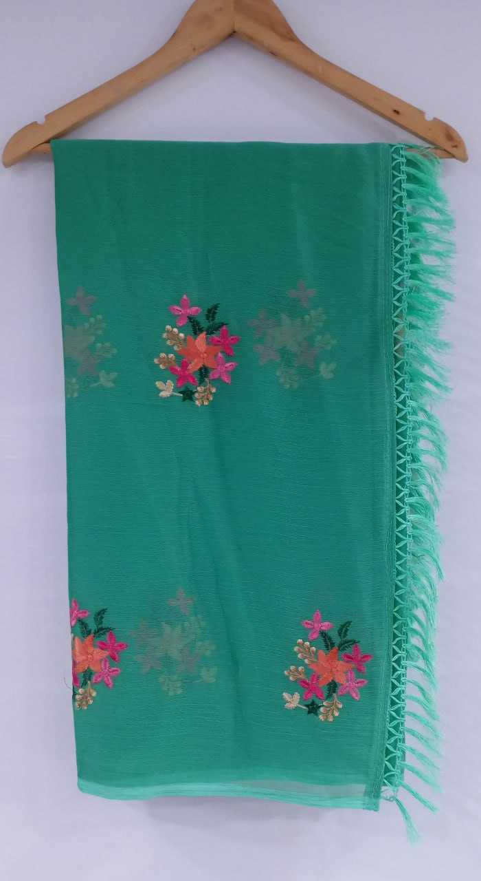 YNF CHIFFON RIN163 RAE45 SAREES WHOLESALE CHIFFON EMBROIDERED BUTTA SAREES MANUFACTURER- Kapda Export