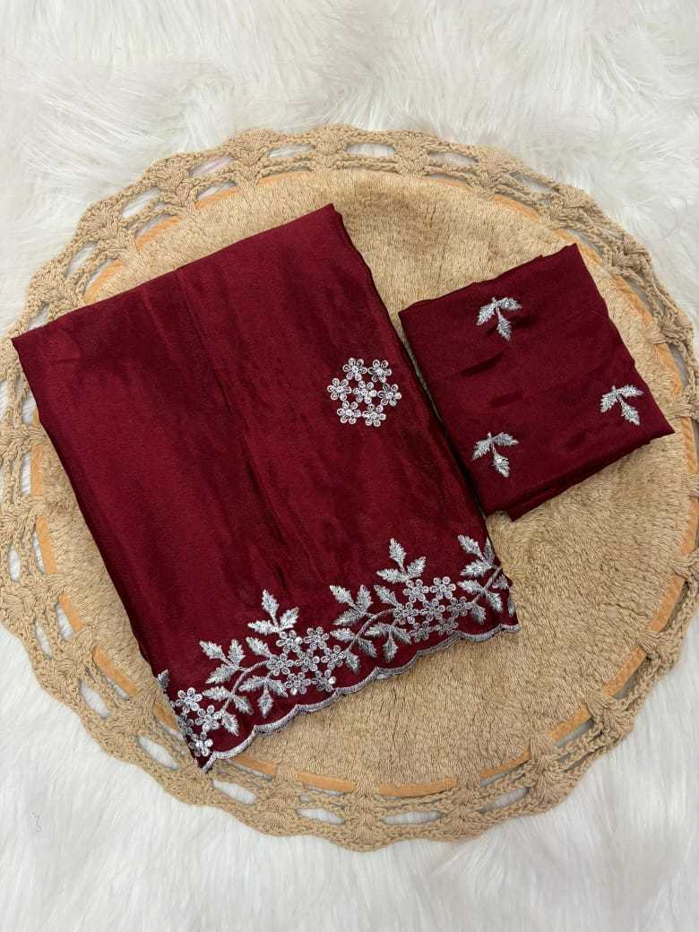 YNF CHINON KESH250 RGF09 STITCH SAREES WHOLESALE TRADITIONAL SEQUENCE EMBROIDERED SAREES MANUFACTURER- Kapda Export